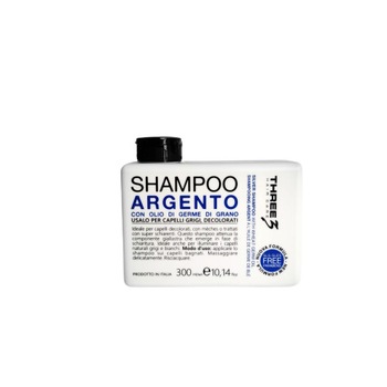 Sampon de par nuantator, Three, cu ulei de germeni de grau, 300 ml Sampon de par nuantator, Three, cu ulei de germeni de grau, 300 ml