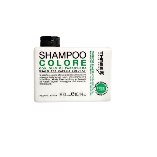 Sampon de par, Three, cu ulei de florea pasiunii, 300 ml