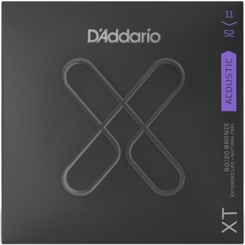 Set Corzi Chitara Acustica, D'Addario XT Acoustic, 80/20 Bronze, 11-52, Custom-Light Set Corzi Chitara Acustica, D'Addario XT Acoustic, 80/20 Bronze, 11-52, Custom-Light