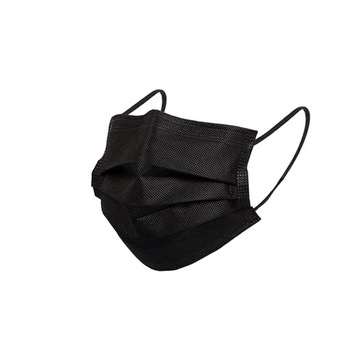 Set 50 bucati Masti medicale chirurgicale faciale B-SAFE, de protectie, de unica folosinta, cu 3 straturi si 3 pliuri, tip IIR, negru Set 50 bucati Masti medicale chirurgicale faciale B-SAFE, de protectie, de unica folosinta, cu 3 straturi si 3 pliuri, tip IIR, negru