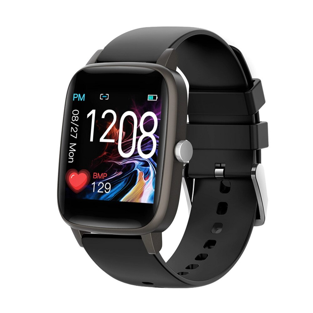 Ceas inteligent, Smartwatch cu Bluetooth, BMP, MMHG, SPO2, Temperatura corporala, Vreme, Notificari, Moduri sport S332 Negru