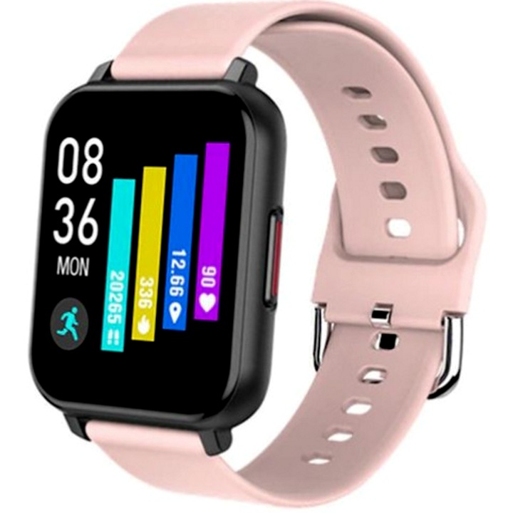 idealStore Trend 82 TM okosóra, pulzusmérő, vérnyomás, véroxigén, alvásfigyelő, elégetett kalória, rózsaszín