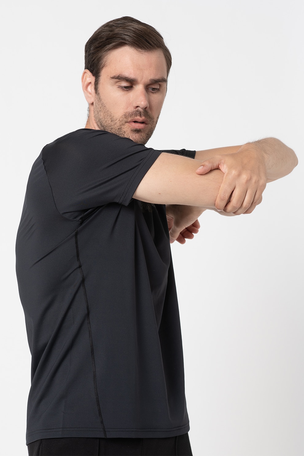 Mammut, Tricou cu imprimeu logo pentru drumetii Splide, Negru