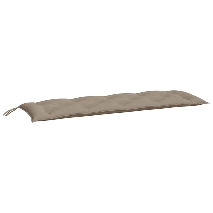 Perna banca de gradina vidaXL, gri taupe, 150x50x7 cm, material oxford, 1.47 Kg