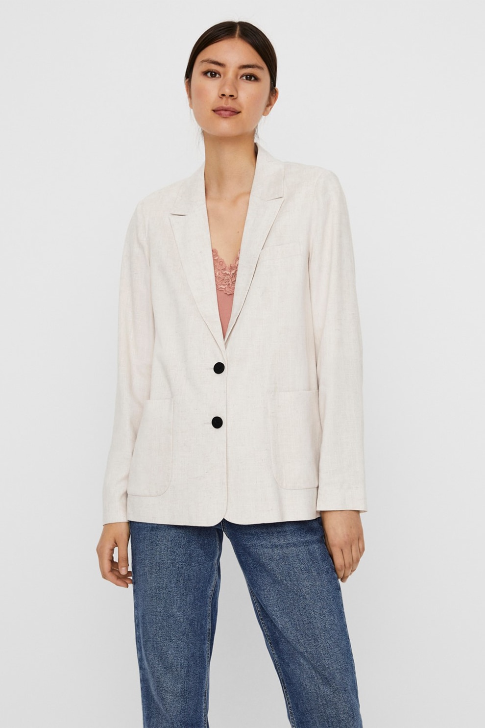 Vero Moda, Sacou din amestec de in Amelia, Bej