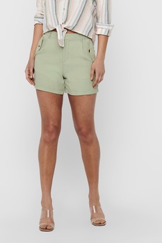 Only, Pantaloni scurti cu buzunare laterale, Verde pal Only, Pantaloni scurti cu buzunare laterale, Verde pal