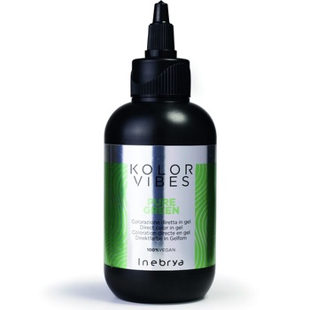 Vopsea semi-permanenta Inebrya Kolor Vibes, Pure Green, 150 ml Vopsea semi-permanenta Inebrya Kolor Vibes, Pure Green, 150 ml