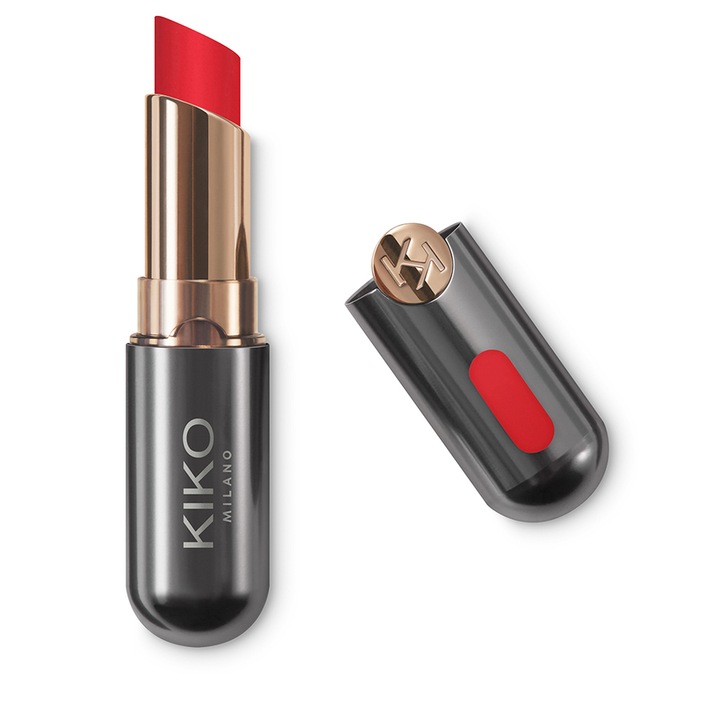 Червило Unlimited Stylo, Kiko Milano, полуматово, 17 Rosso Tulipano, 2 g