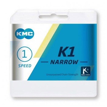 Lant KMC K1 W - 1/2 x 1/8 inch, 1 Viteze, BMX, Argintiu Lant KMC K1 W - 1/2 x 1/8 inch, 1 Viteze, BMX, Argintiu