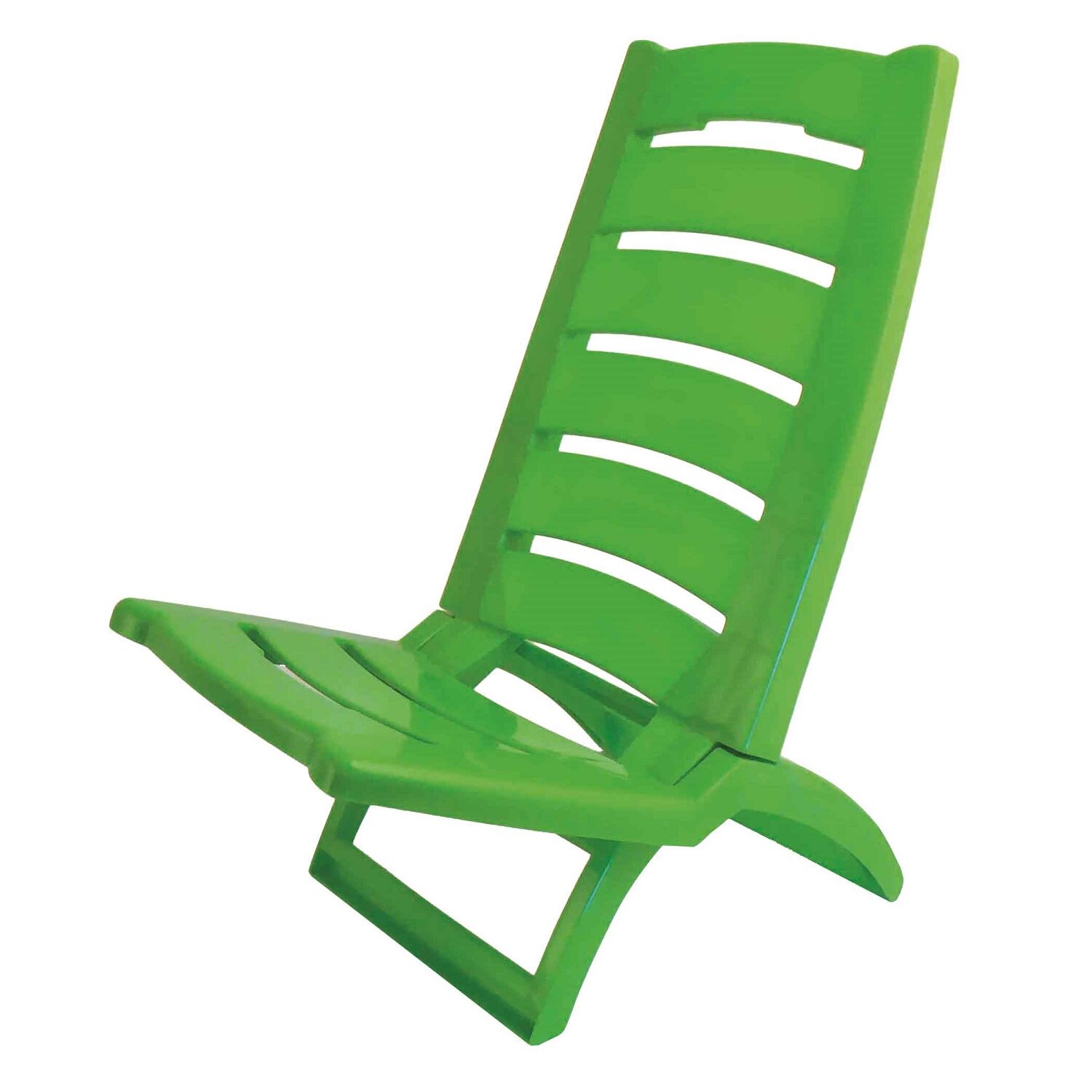 Scaun pliabil, din PVC, Verde, 37.5x55x65 cm