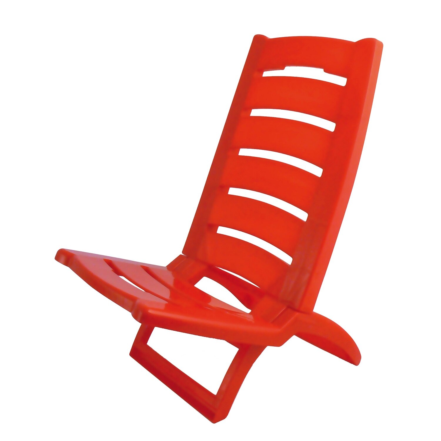 Scaun pliabil, din PVC, Rosu, 37.5x55x65 cm