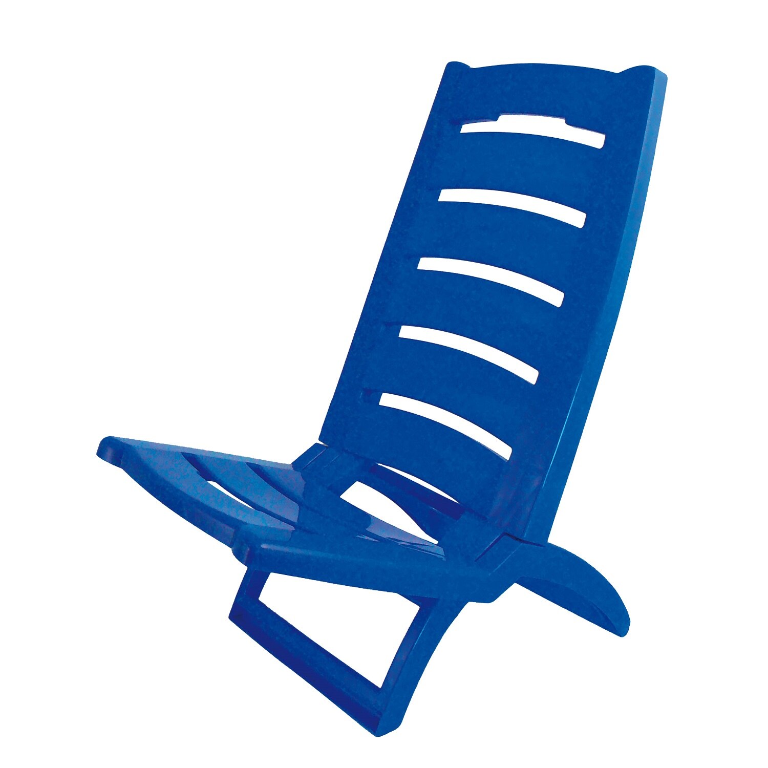 Scaun pliabil, din PVC, Albastru, 37.5x55x65 cm