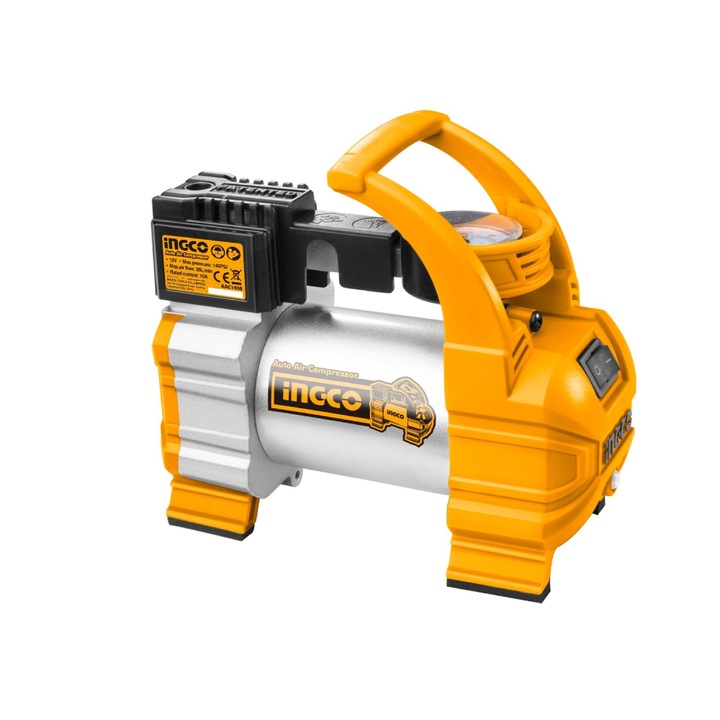 Compresor Auto Ingco AAC1408, 140 PSI, 10 Bar, 12V