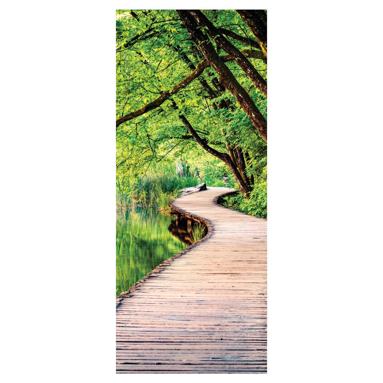 Sticker autocolant usa pod langa lac 85x205 cm