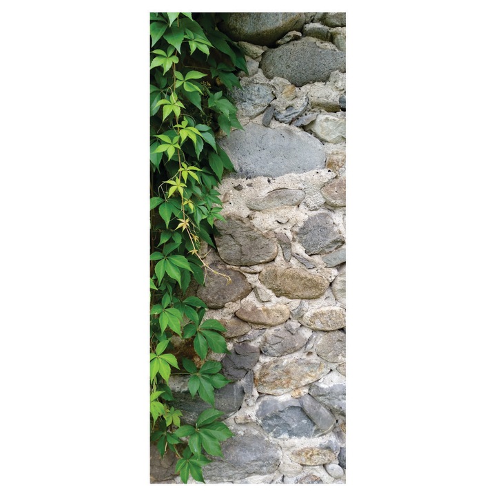 Sticker autocolant usa zid piatra 3D 85x205 cm