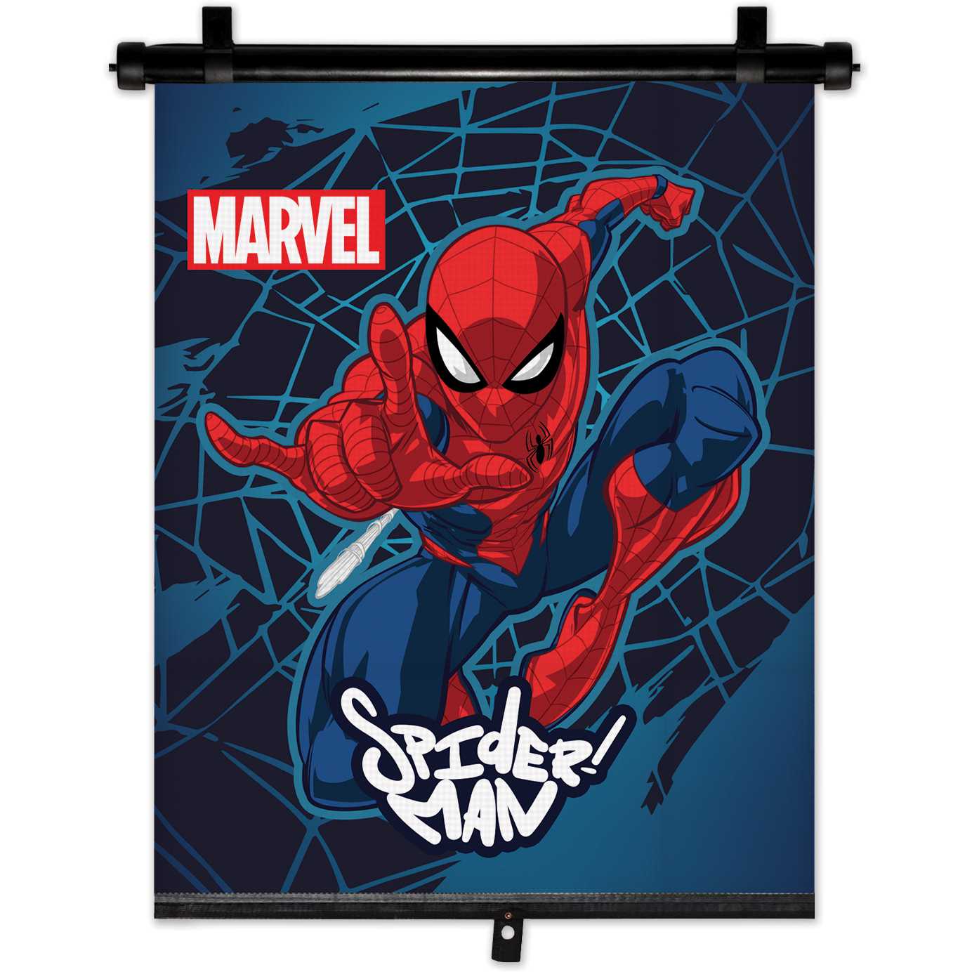 Parasolar auto retractabil Spiderman, Seven, Albastru