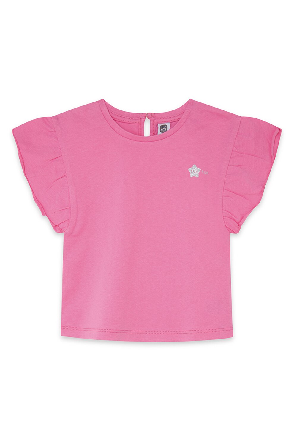 Tuc Tuc, Tricou cu insertii de volane, Roz