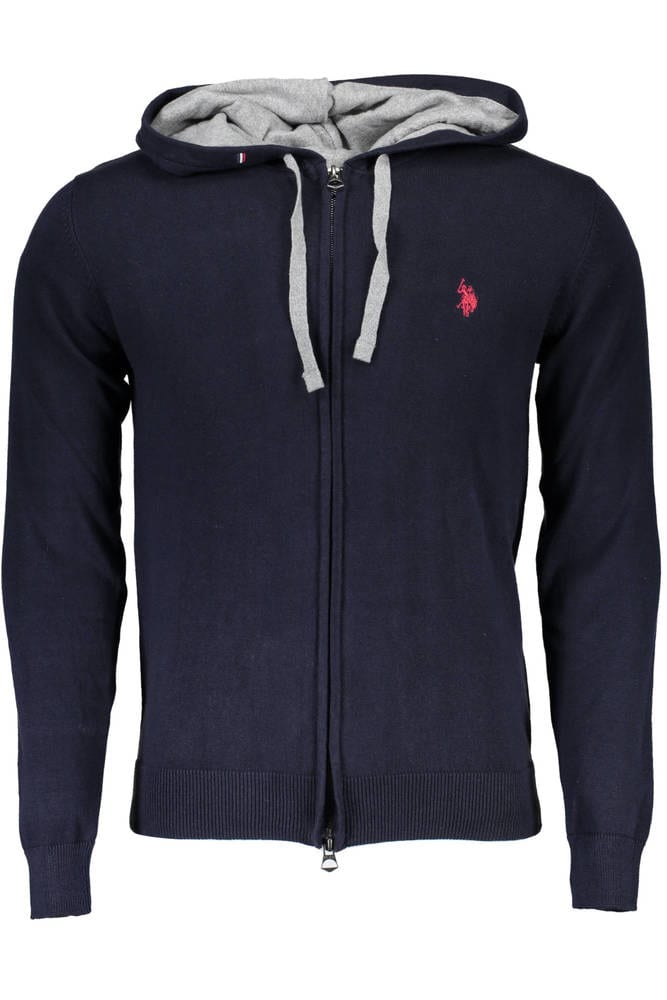 Hanorac cu gluga, US POLO ASSN , Regular fit , Tricot, Bleumarin