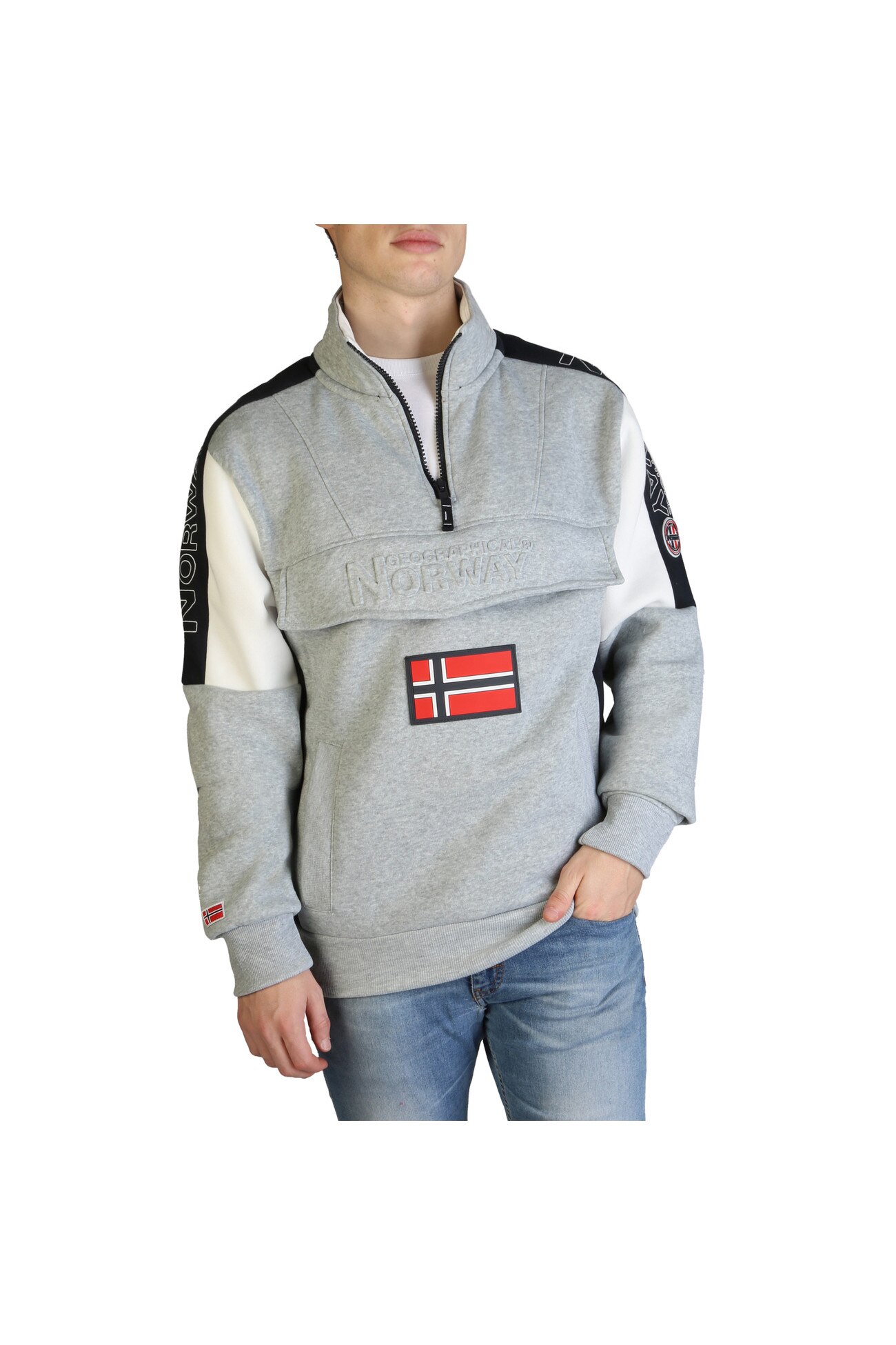 Hanorac barbati Geographical Norway model Fagostino007_man, Gri