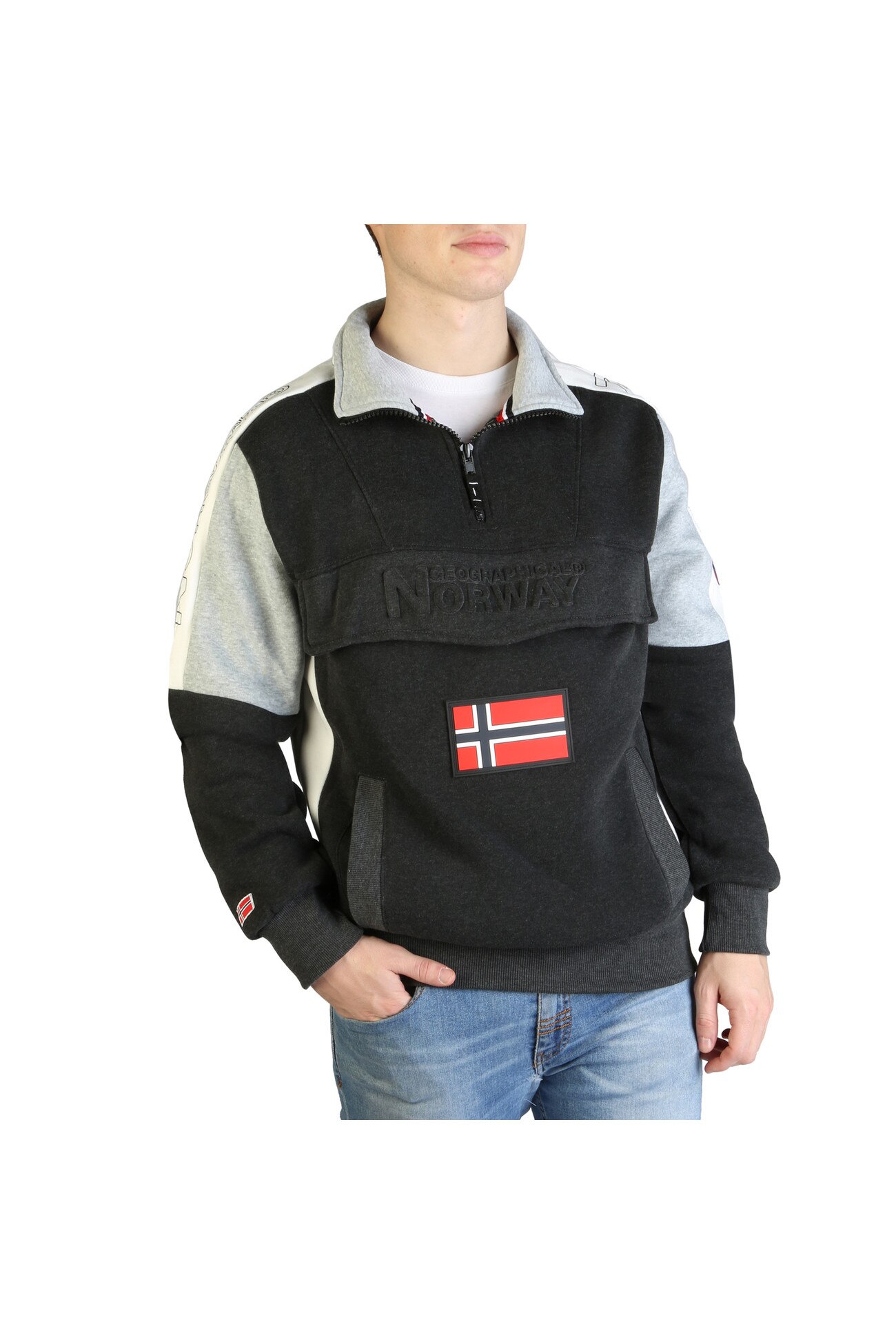 Hanorac barbati Geographical Norway model Fagostino007_man3, Gri