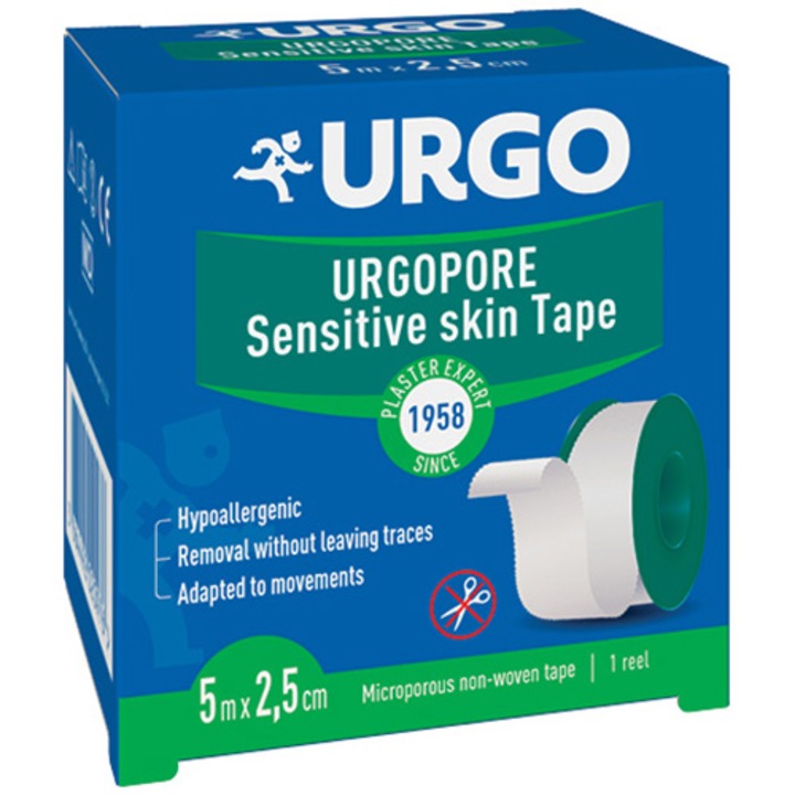 Leucoplast Pore Urgo, 5 m x 2.5 cm
