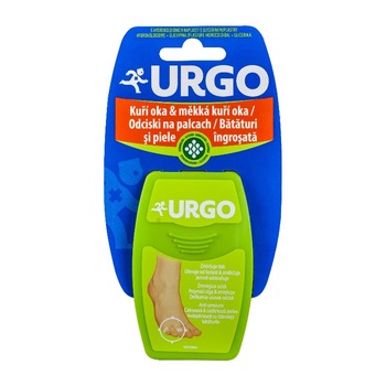 Plasturi pentru bataturi 2 x 5 cm Urgo, 5 bucati Plasturi pentru bataturi 2 x 5 cm Urgo, 5 bucati