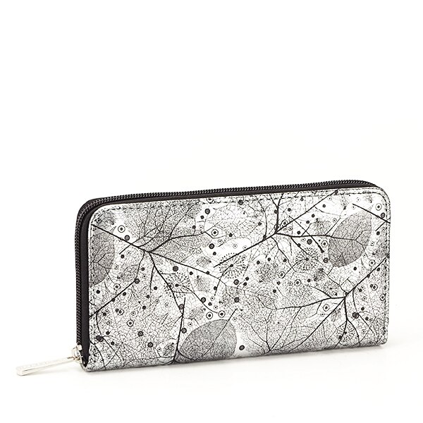 Portofel argintiu cu imprimeu Sonia Argintiu