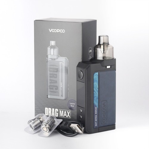 elf bar vape uk Buy Authentic Voopoo Drag Max 177W VW Pod Box Mod Kit Blue main image 0