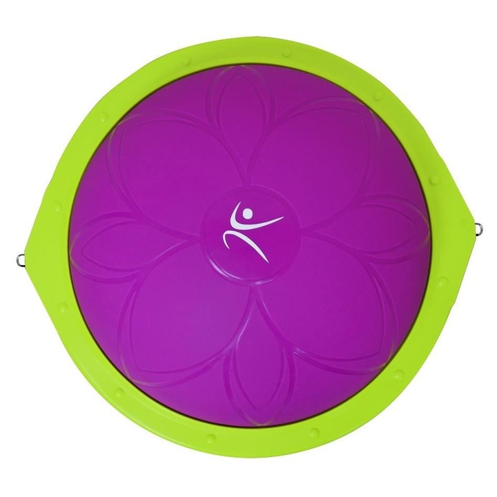 DHS Egyensúly labda, Bosu Ball, átmérő 60 cm, lila, aerobikhoz, tornához, fitneszhez