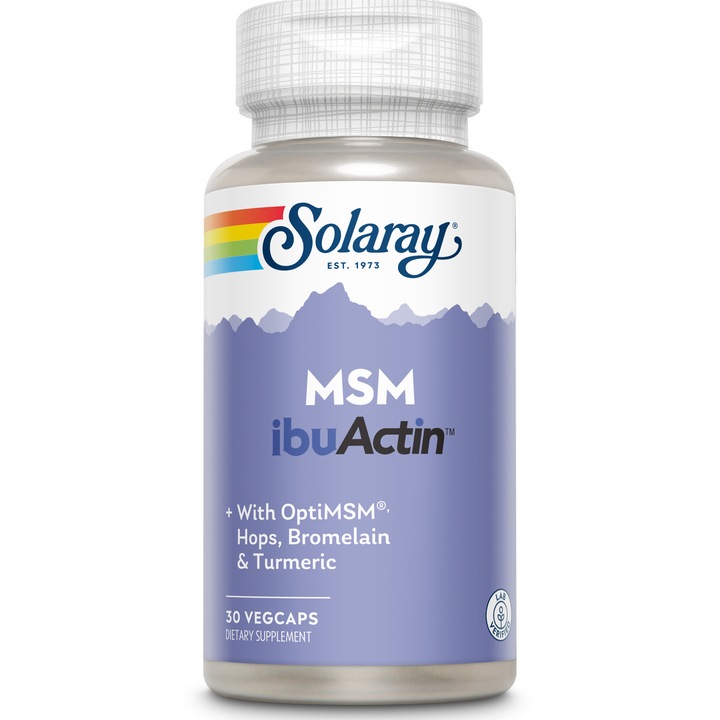Supliment alimentar MSM ibuActin Solaray, 30 capsule Secom