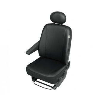 Husa auto scaun sofer Kegel Polonia, Practical DV1, imitatie piele neagra, pentru Transit Custom Husa auto scaun sofer Kegel Polonia, Practical DV1, imitatie piele neagra, pentru Transit Custom