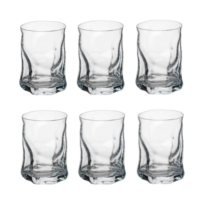 Set 6 pahare apa Long Drinks 450ml BORMIOLI SORGENTE