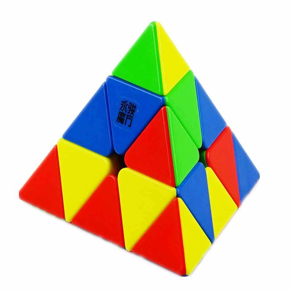 Cub Rubik 3x3x3, YJ Yulong V2 Magnetic Pyraminx, Stickerless, 283CUB