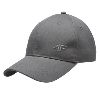 Sapca cu logo, 4F, masura M, gri Sapca cu logo, 4F, masura M, gri