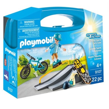 Set Skateboard, Bicicleta si Role, Playmobil, 4 ani, 21x5.5x17 cm, Multicolor Set Skateboard, Bicicleta si Role, Playmobil, 4 ani, 21x5.5x17 cm, Multicolor