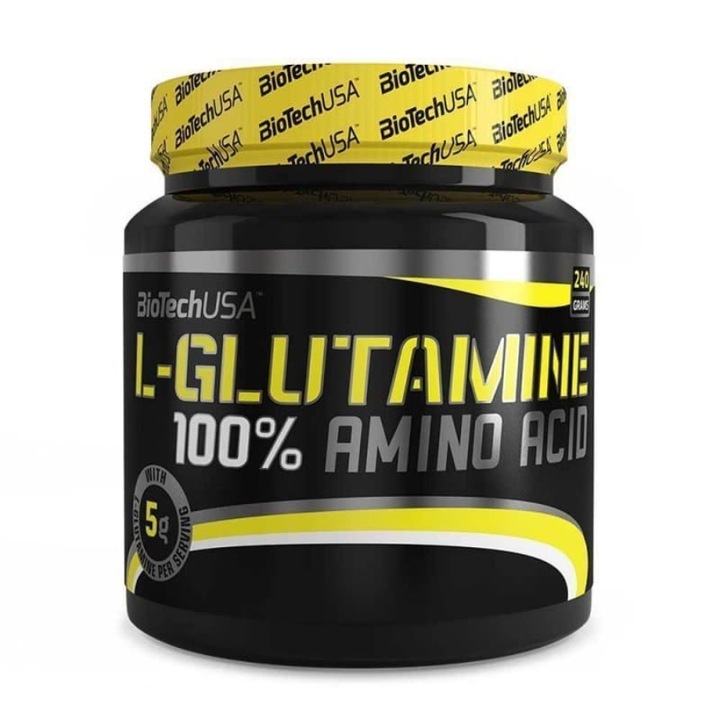 BioTech USA 100% L-Glutamine por – 240g