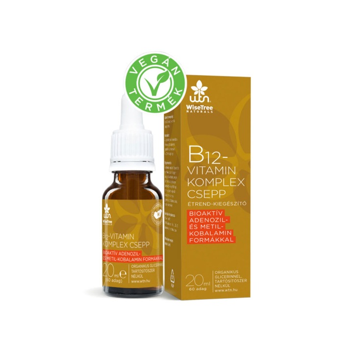 WiseTree Naturals- WTN B12 vitamin komplex csepp 20 ml / 60 adag