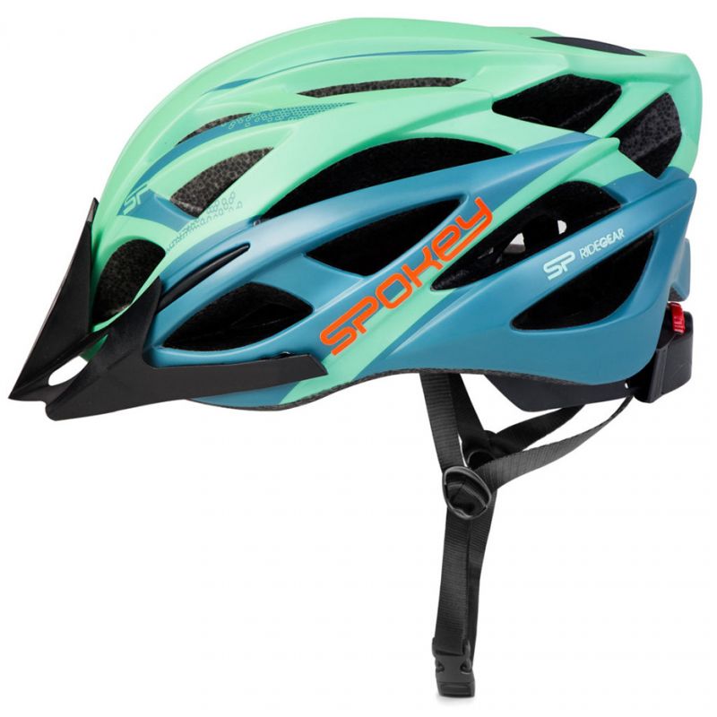 Casca ciclism , Spokey Femme, marimea L, circumferinta cap 58 – 61 cm, verde-albastru