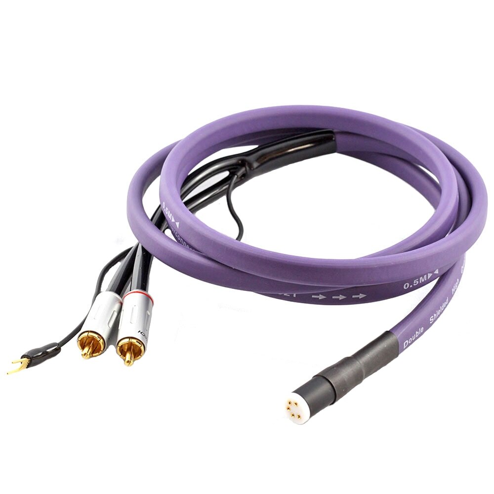 Cablu pentru Pick-Up RCA-DIN Kacsa Audio KCE-Phono15, 1m