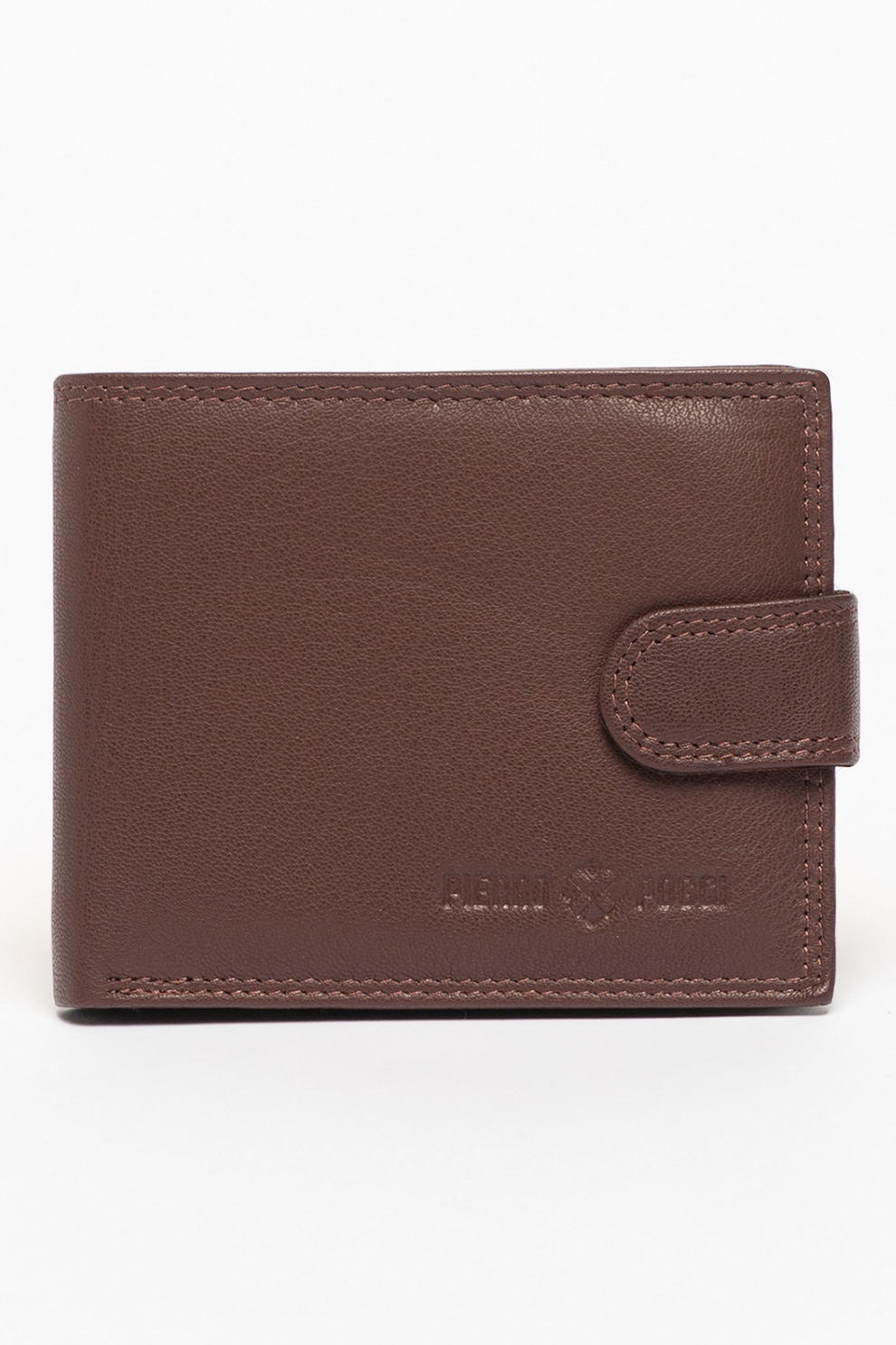 Pierro Poggi, Portofel pliabil de piele, Maro