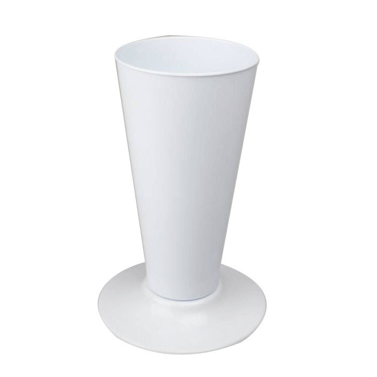 Vaza flori 14xh30cm 2,7lt alba