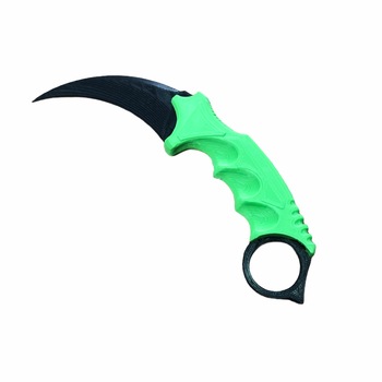 Cutit din plastic Karambit CS:GO, Soruz, Verde Cutit din plastic Karambit CS:GO, Soruz, Verde