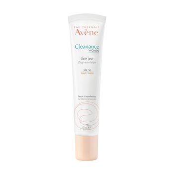 Emulsie de zi nuantatoare Avene Cleanance Women cu efect de netezire, 40 ml Emulsie de zi nuantatoare Avene Cleanance Women cu efect de netezire, 40 ml