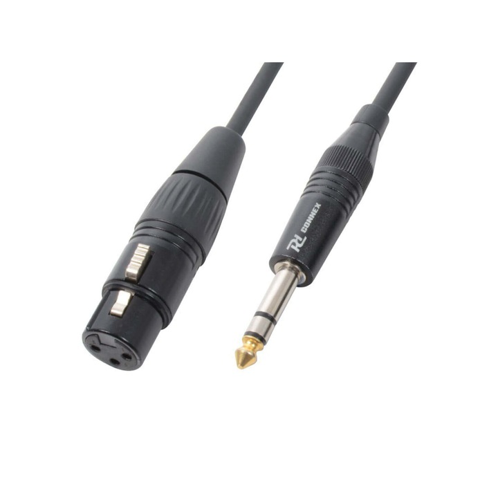 PDConnex CX46 – 1,5m szimmetrikus csatlakozású jelkábel (6,3 mm Jack – XLR mama)
