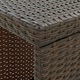 Бар маса с рафт за съхранение vidaXL, Полиратан, 120 x 60 x 110 см, Кафяв