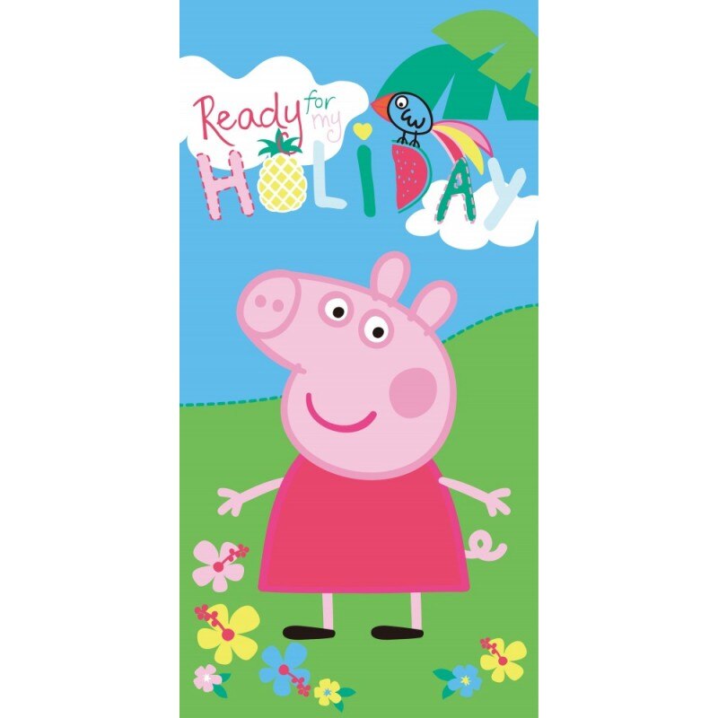Prosop De Plaja Peppa Pig Holiday , 70x140cm, Multicolor