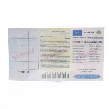 Husa pentru certificat de inmatriculare, Plastic Husa pentru certificat de inmatriculare, Plastic