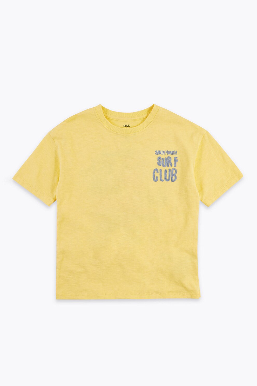 Marks & Spencer, Tricou de bumbac cu maneci cazute, Galben