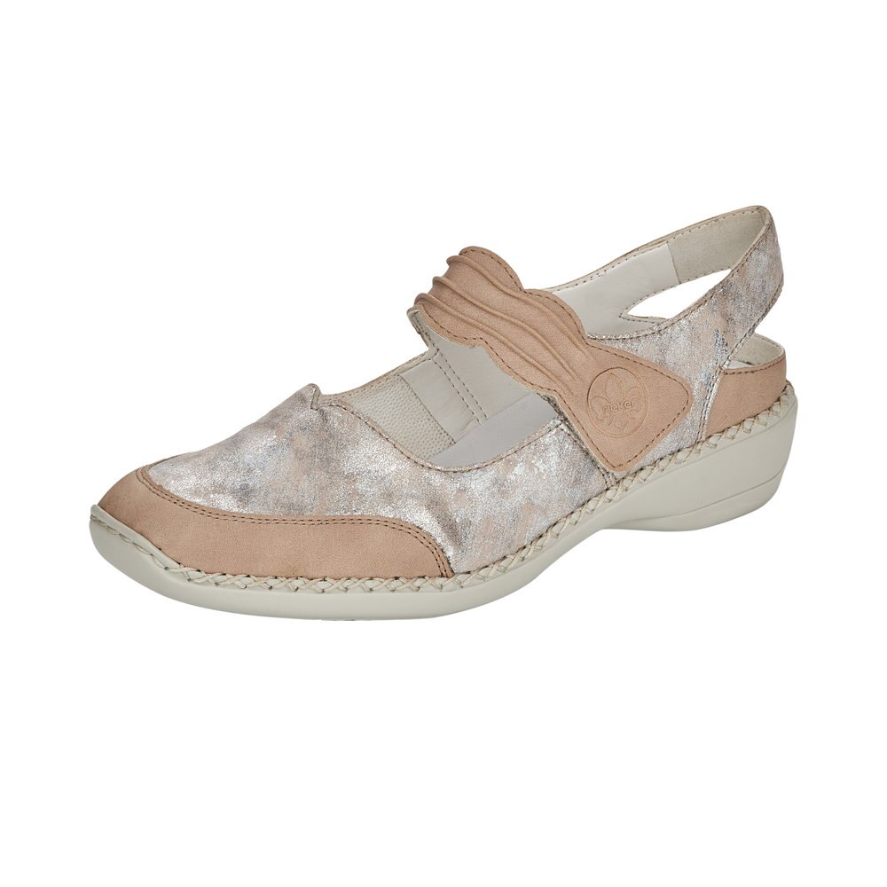 Pantofi dama Rieker Tonga, Bej