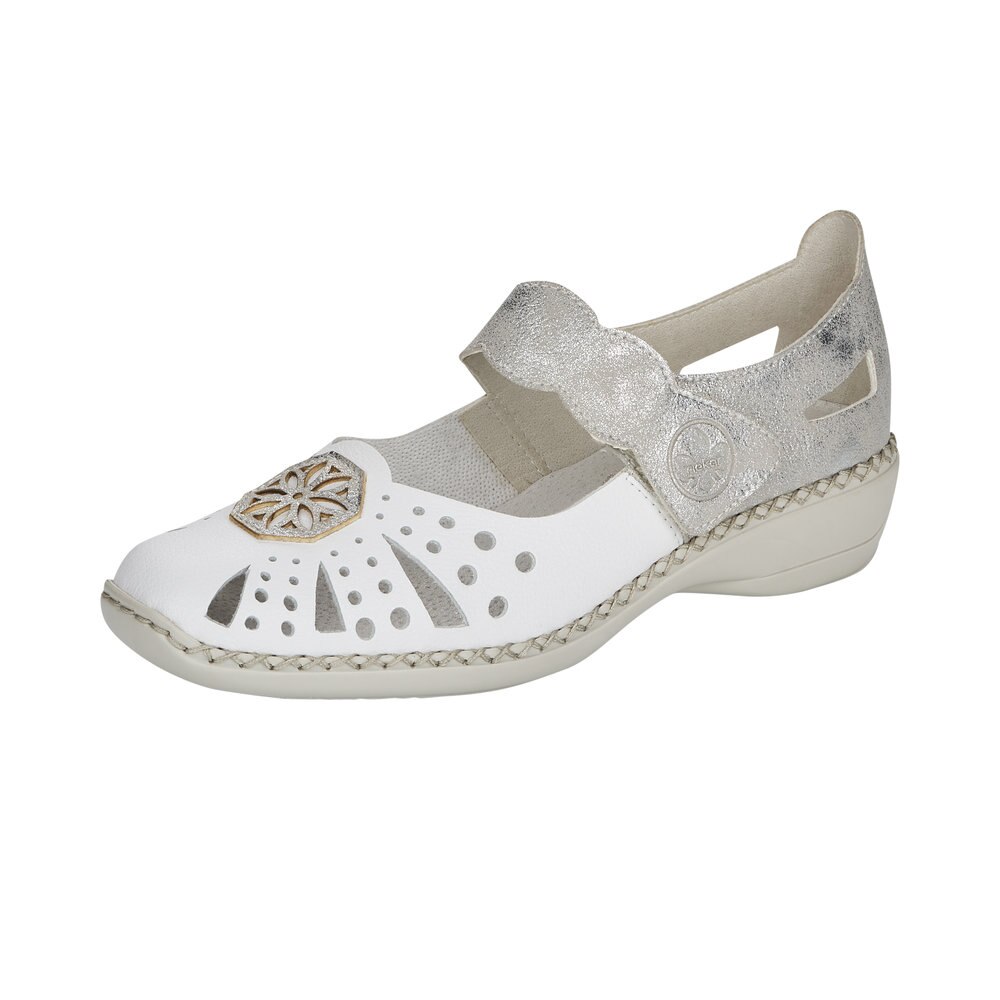 Pantofi dama Rieker Ponza, Alb